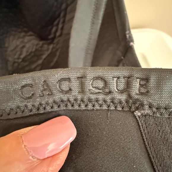 Cacique Lightly Lined Full Coverage Black Bra Women's Size 44DDD - Picture 11 of 16
